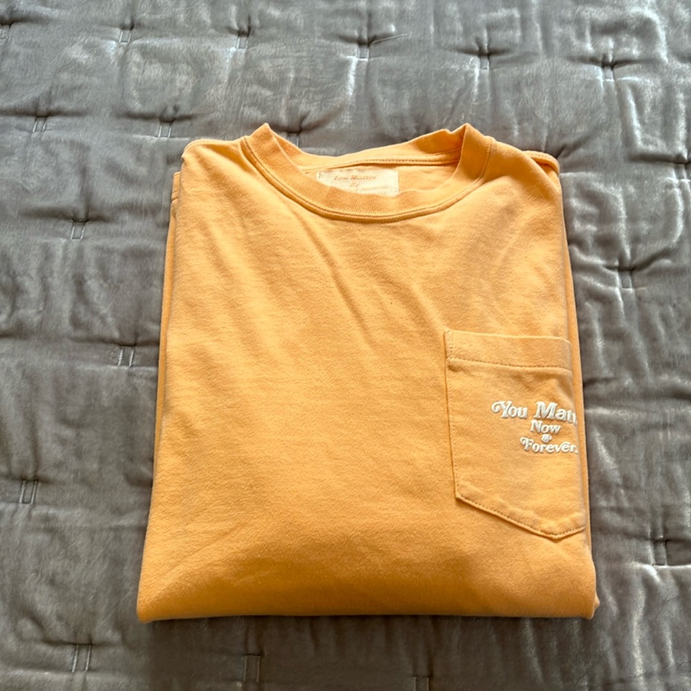 Demetrius Harmon You Matter Now & Forever Long Sleeve Shirt OOP Creamy Orange s